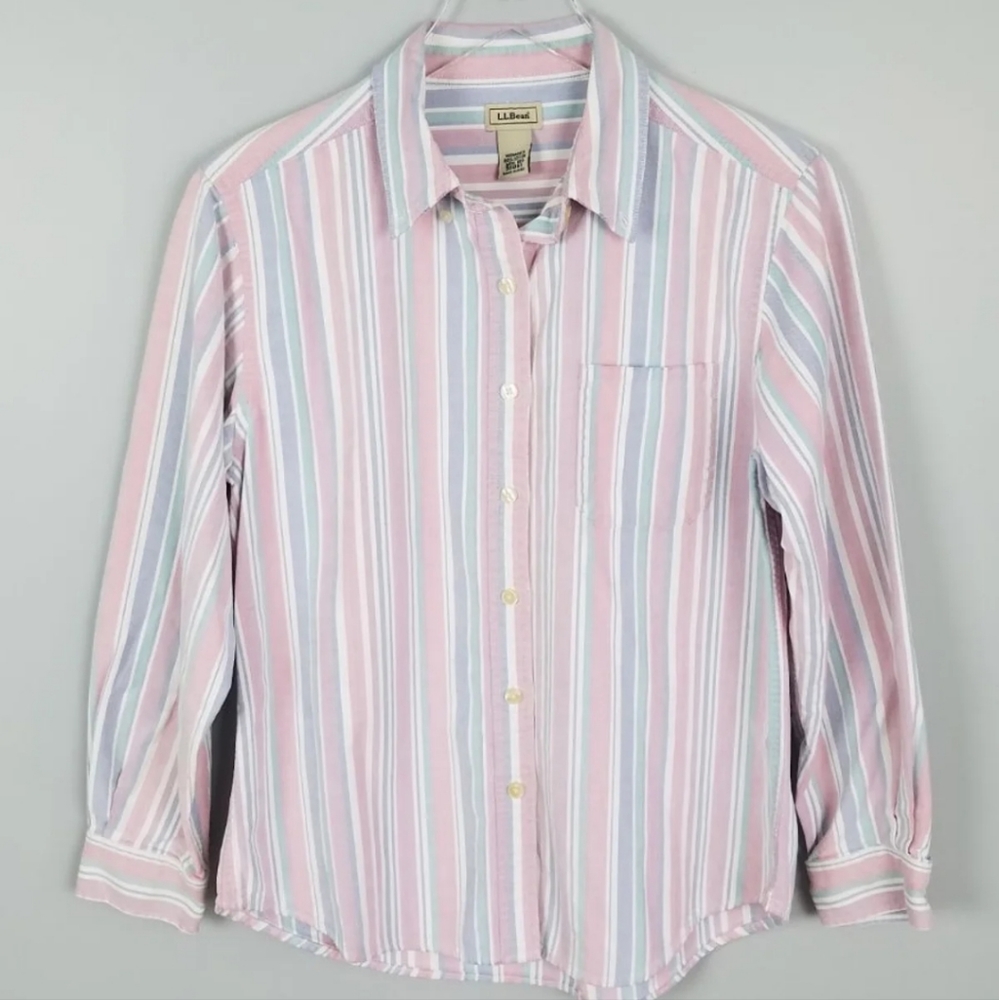 Vtg L.L. Bean Button Down Shirt M